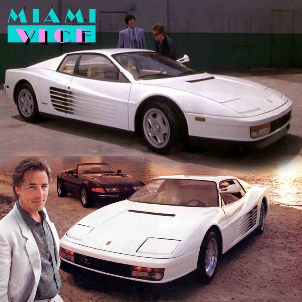 FERRARI TESTAROSSA MONOSPECCHIO 1984 White 1 18 MIAMI VICE KK SCALE